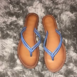 Blue strap sandals